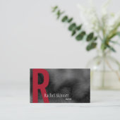 Monogrammrauchige Visitenkarte (Stehend Vorderseite)