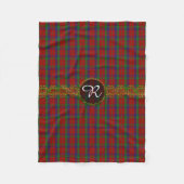 MonogrammRobertsonTartan Fleecedecke (Vorderseite)