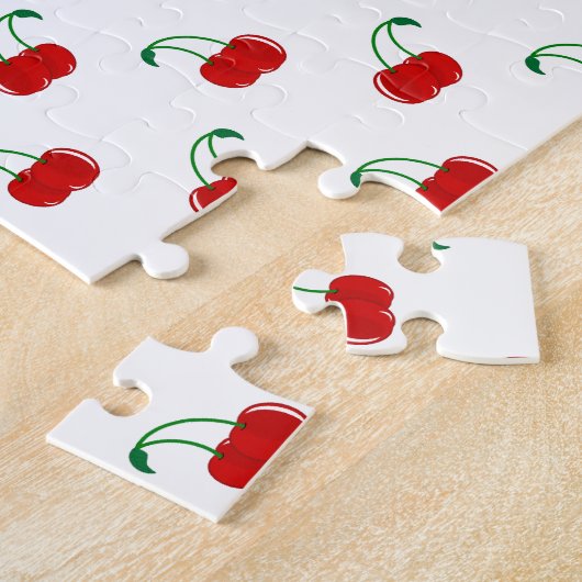 Monogrammrotkirschen Puzzle (Seite)