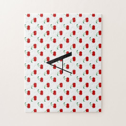 Monogrammrotkirschen Puzzle (Vertikal)