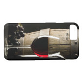 Monogrammtelefon-Hüllen des Wein-Liebhabers Case-Mate iPhone Hülle (Rückseite (Horizontal))