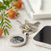 MonogrammTrendy Zebra-Schlüsselanhänger Schlüsselanhänger (Seite)