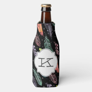 MonogrammWatercolor versieht die coolere Flasche Flaschenkühler