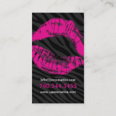 MONOGRAMMzebra-DRUCK-MASKENBILDNER-VISITENKARTE Visitenkarte (Rückseite)