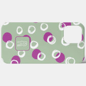 Monogramt Elegant Abstrakte Weisen Muster Case-Mate iPhone Hülle (Rückseite (Horizontal))
