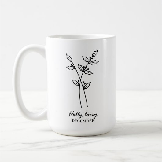 Monographie der Blume Dezember Kaffeetasse (Links)