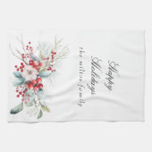 Monographie der klassischen Winterferien-Berries Geschirrtuch (Horizontal)