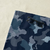 Monographie der Navy Blue Camouflage Midnight Mili Strandtuch (Beispiel)