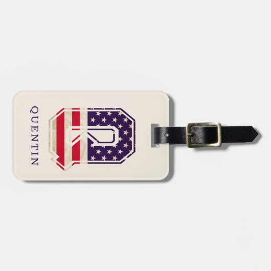 Monographie der USA Gepäckanhänger (Vorderseite horizontal)