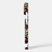 Monographie des Burgundy Floral Pattern Case-Mate iPhone Hülle (Rückseite / Links)