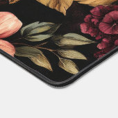 Monographie des Burgundy Floral Pattern Schreibtischunterlage (Ecke)