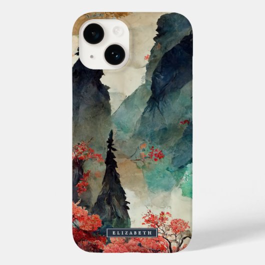 Monographie des Gebirgswaldes Case-Mate iPhone Hülle (Rückseite)