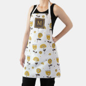 Monographie des modernen gelben Blumenmusters Mitt Schürze (InSitu)