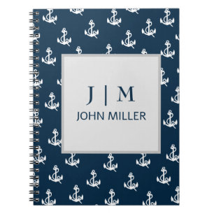 Monographie des Musters für das Muster des Navy Na Notizblock