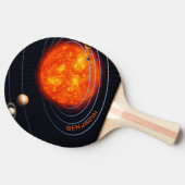 Monographie des Sonnensystems Cool Tischtennis Schläger (Seitenansicht)