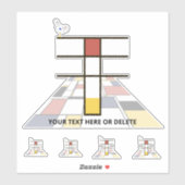 Monographie des Sublime Neoplasticismus Art. Buchs Aufkleber (Blatt)