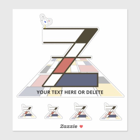 Monographie des Sublime Neoplasticismus Art. Buchs Aufkleber (Blatt)