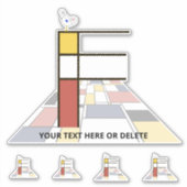 Monographie des Sublime Neoplasticismus Art. Buchs Aufkleber (Vorderseite)