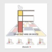 Monographie des Sublime Neoplasticismus Art. Buchs Aufkleber (Blatt)