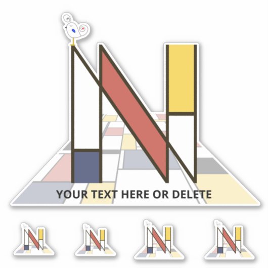 Monographie des Sublime Neoplasticismus Art. Buchs Aufkleber (Vorderseite)