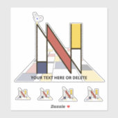 Monographie des Sublime Neoplasticismus Art. Buchs Aufkleber (Blatt)