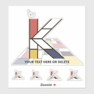 Monographie des Sublime Neoplasticismus Art. Buchs Aufkleber