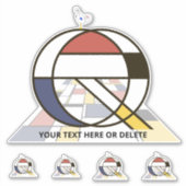 Monographie des Sublime Neoplasticismus Art. Buchs Aufkleber (Vorderseite)