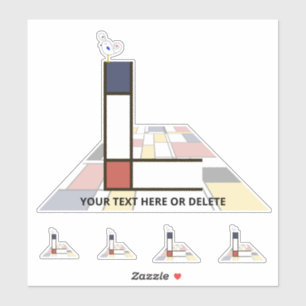 Monographie des Sublime Neoplasticismus Art. Buchs Aufkleber