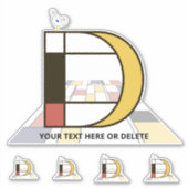 Monographie des Sublime Neoplasticismus Art. Buchs Aufkleber (Vorderseite)