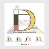 Monographie des Sublime Neoplasticismus Art. Buchs Aufkleber (Blatt)