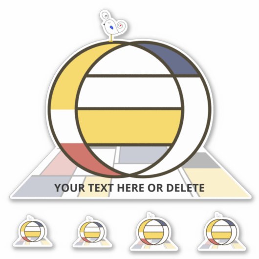 Monographie des Sublime Neoplasticismus Art. Buchs Aufkleber (Vorderseite)