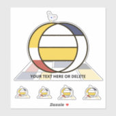 Monographie des Sublime Neoplasticismus Art. Buchs Aufkleber (Blatt)