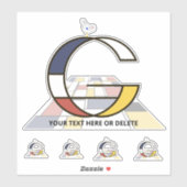 Monographie des Sublime Neoplasticismus Art. Buchs Aufkleber (Blatt)