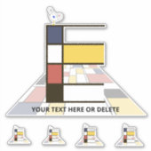 Monographie des Sublime Neoplasticismus Art. Buchs Aufkleber (Vorderseite)