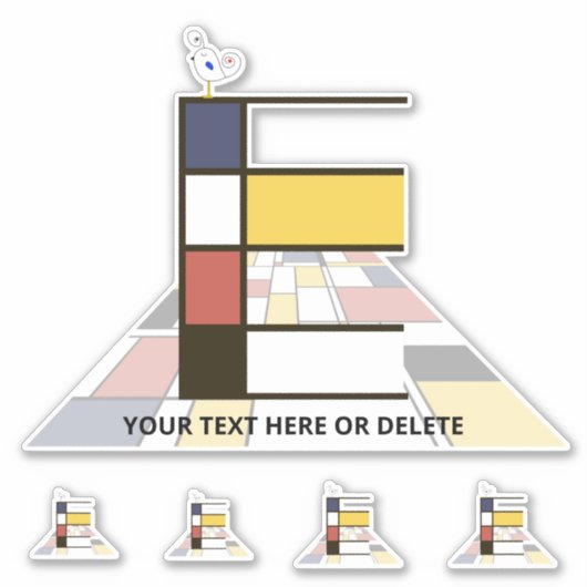 Monographie des Sublime Neoplasticismus Art. Buchs Aufkleber (Vorderseite)