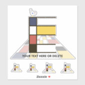 Monographie des Sublime Neoplasticismus Art. Buchs Aufkleber (Blatt)