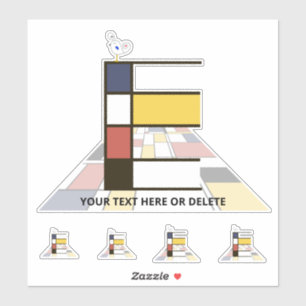 Monographie des Sublime Neoplasticismus Art. Buchs Aufkleber