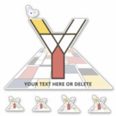 Monographie des Sublime Neoplasticismus Art. Buchs Aufkleber (Vorderseite)