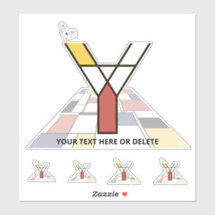 Monographie des Sublime Neoplasticismus Art. Buchs Aufkleber