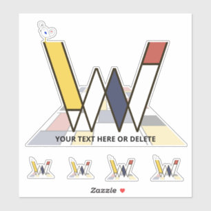 Monographie des Sublime Neoplasticismus Art. Buchs Aufkleber