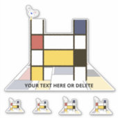Monographie des Sublime Neoplasticismus Art. Buchs Aufkleber (Vorderseite)