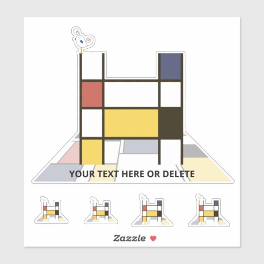 Monographie des Sublime Neoplasticismus Art. Buchs Aufkleber (Blatt)