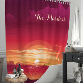 Monographie des tropischen Ozeans Duschvorhang