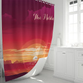 Monographie des tropischen Ozeans Duschvorhang