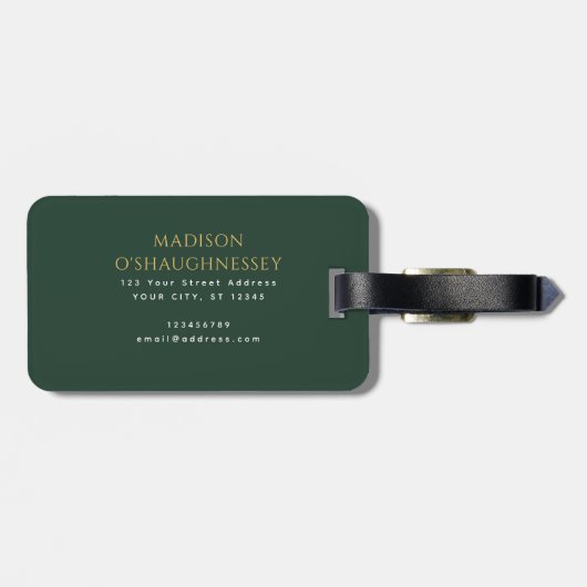 Monographie Gepäckanhänger (Rückseite horizontal)