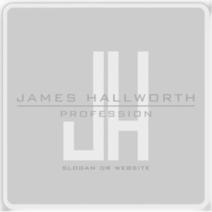 Monographie   Grau Aufkleber