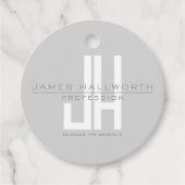 Monographie | Grau Geschenkanhänger (Vorderseite)