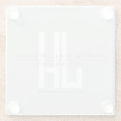 Monographie | Grau Glasuntersetzer (Rückseite)