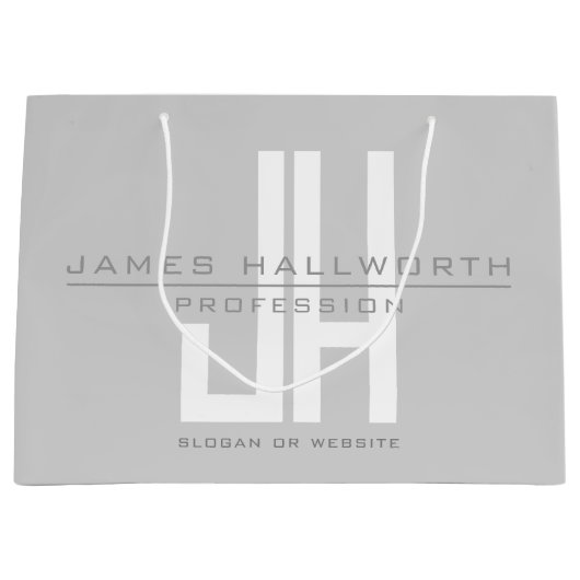 Monographie | Grau Große Geschenktüte (Vorderseite)