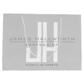 Monographie | Grau Große Geschenktüte (Rückseite)